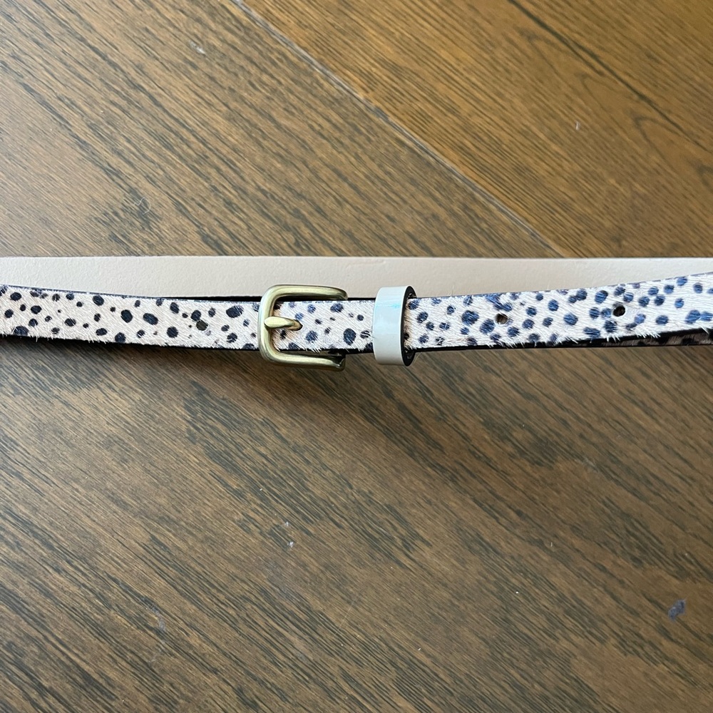 J.Crew Leopard Belt M